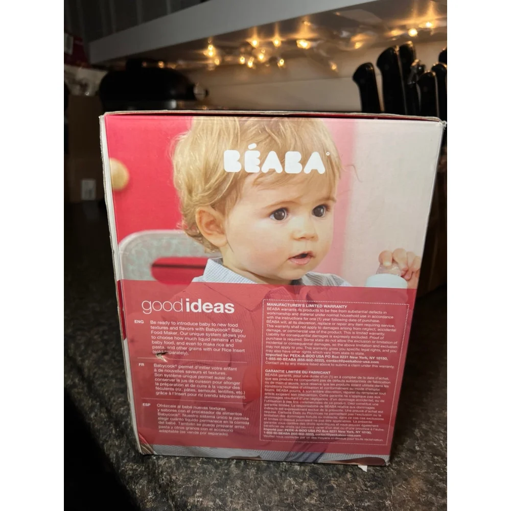 New Beaba 25th Anniversary Babycook Pro RED Baby Food Maker